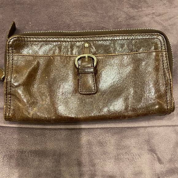 TANO Chicklit Crinkle Large Leather Wallet Clutch - Picture 14 of 14